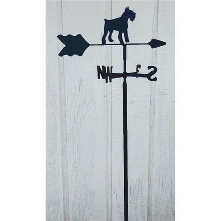 THE LAZY SCROLL The Lazy Scroll schnauzerin Schnauzer Garden Mount Weathervane schnauzerin